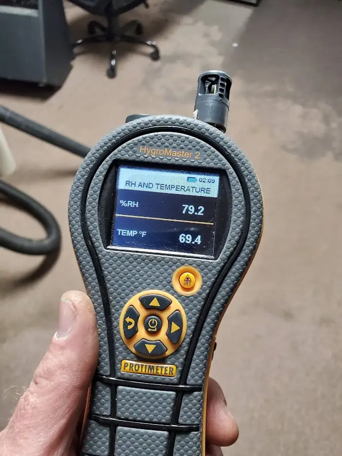 Moisture meter humidity assessment for Mold Remediation & Removal in Robinson